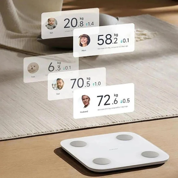 Xiaomi Mi Body Composition Scale S400 Yeni Nesil Akıllıl Bluetooth Çift Frekanslı Baskül Tartı - 3
