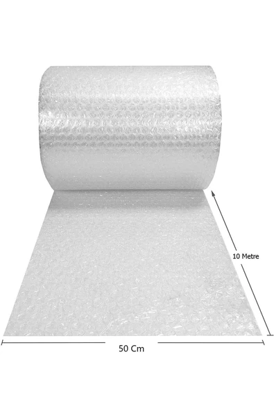 Balonlu Ambalaj Naylonu Pat Pat Havalı Naylon Balonlu Naylon 50 Cm X 10 Metre Pıtpıt Patpat