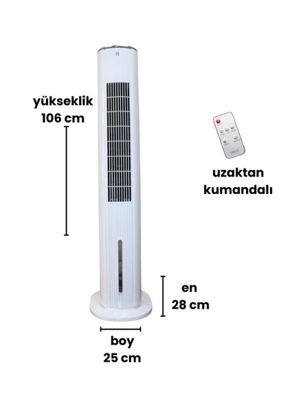 Vals EC 60 VTR Uzaktan Kumandalı Kule Tipi Vantilatör - 3