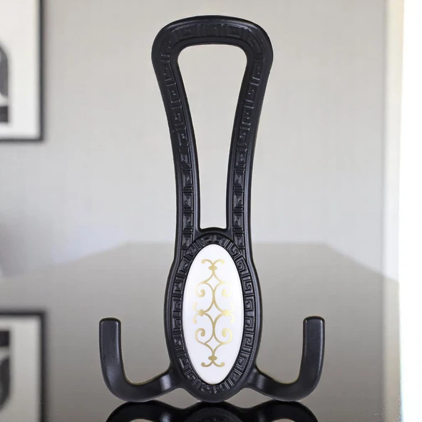 Metal Portmanto Vestiyer Duvar Dolap Elbise Mobilya Kapı Askısı Askılığı Askılık Mat Siyah 4 Adet - Resim 2