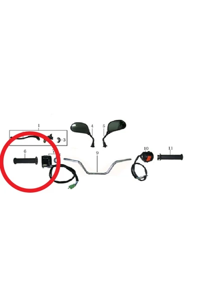 ÇELİKMOTO LIFAN GLINT 100 SOL ELCIK #300306
