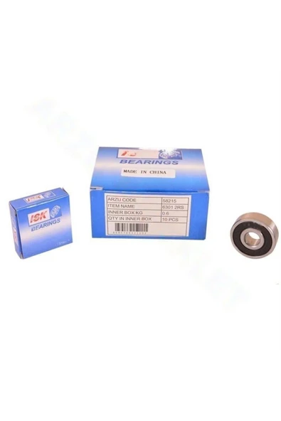 ÇELİKMOTO RULMAN [PLASTİK KAPAKLI] 6301 #58215