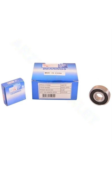 ÇELİKMOTO RULMAN [PLASTİK KAPAKLI] 6302 #58216 ürün görseli 1