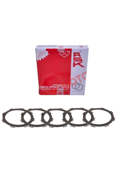 ÇELİKMOTO ASK DEBRIYAJ BALATASI CBF 150 - YBR - CG 5Lİ SET #50318 ürün görseli 1