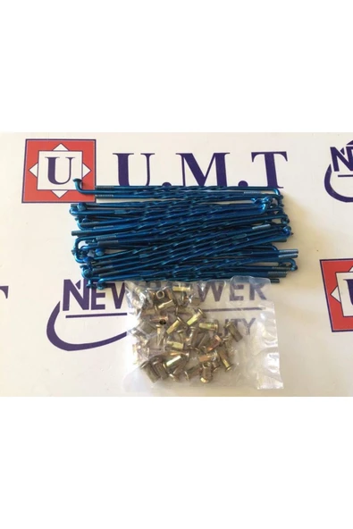 ÇELİKMOTO 1.72 X 3.5 MM JANT TELI BURGULU MAVI #UMT478-M ürün görseli 1