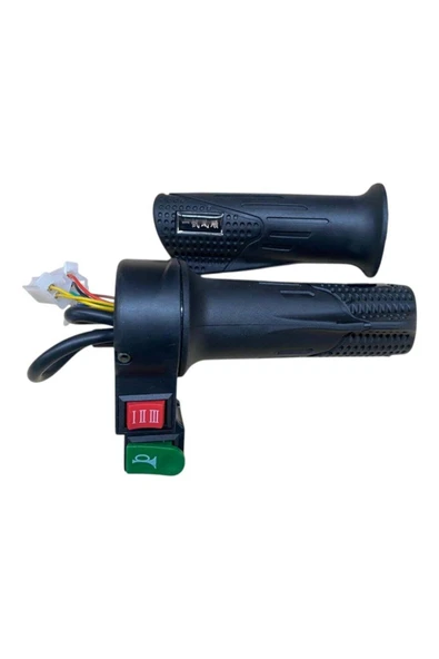 ÇELİKMOTO E-BIKE GAZ KUMANDA KOLU KORNA DÜĞMELİ #Ç31065 ürün görseli 1