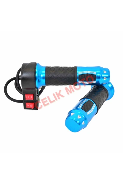 ÇELİKMOTO ELEKTRİKLİ BİSİKLET ELCİK TAKIM 3 VİTES / İLERİ-GERİ MAVİ #60264 ürün görseli 1