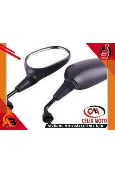 ÇELİKMOTO QY 156 AYNA 10 MM SCOOTER - CUB [TAKIM] #50225