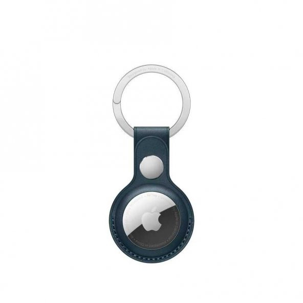 Wiwu Leather Key Ring Airtag Anahtarlık Mavi - 3
