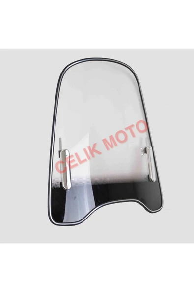 ÇELİKMOTO SİPERLİK CAMI [MUHTELİF - CHOPPER UYUMLU] 3.5 MM/44.5*46 CM #54534 ürün görseli 1