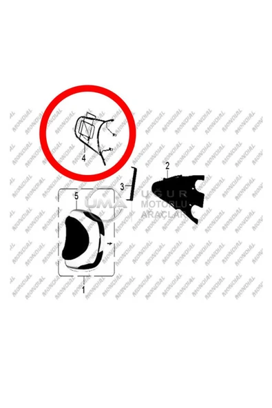 ÇELİKMOTO MONDIAL E-MON MOCHA ARKA PORT BAGAJ #Y4EMN2005A0022 ürün görseli 1