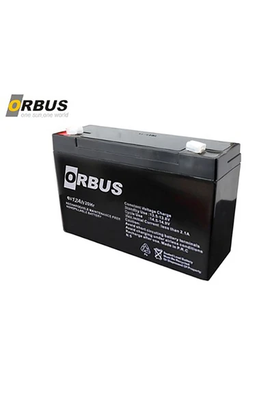 ORBUS 6V 12Ah KURU BAKIMSIZ AKÜ (OYUNCAK ARABA AKÜSÜ) #ORB 6-12