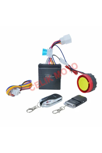 ÇELİKMOTO MOTOSİKLET ALARM SETİ PİLLİ MODEL #53712