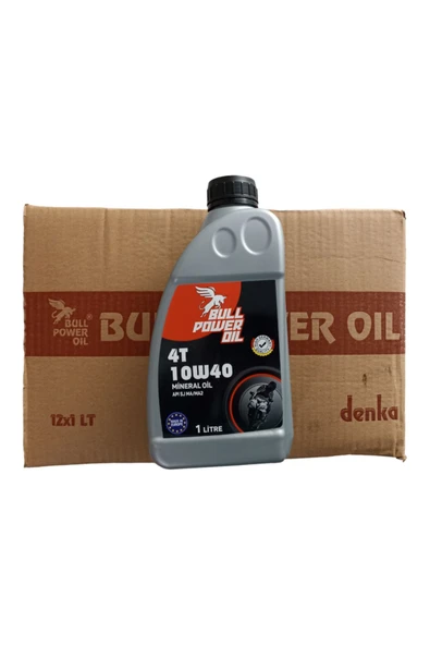 BullPower BULL POWER OIL 4T 10W40 [12 ADET] MİNERAL YAĞ 12X1LT BULLPOWER-10W40