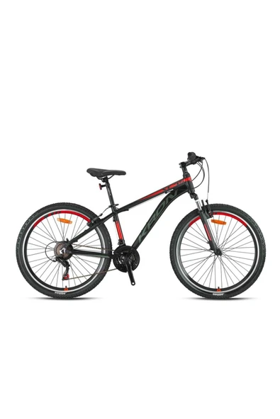 Kron Xc 75 27.5" Jant V Fren 17 Kadro 21 Vites Dağ Bisikleti Siyah Kırmızı Füme - 1
