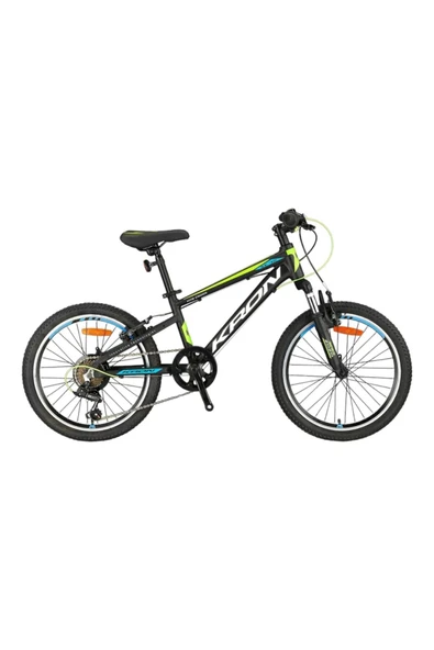 Kron XC75 - 20" MTB - 11 - 7 VİTES - V.B - MAT SİYAH - BEYAZ/NEON SARI/MAVİ Bisiklet - 1