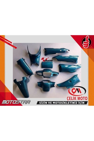 ÇELİKMOTO MODENAS KRISS KAPORTA SETI YESIL #OHH 046