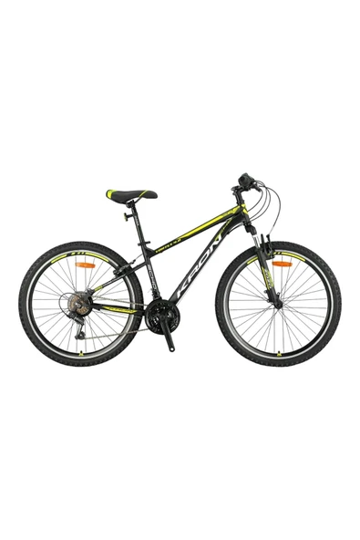 Kron VORTEX 4.0 - 26" MTB - 16' - 21 Vites - V.B. - Mat Siyah-Gri/Neon Sarı   #KRN23-026