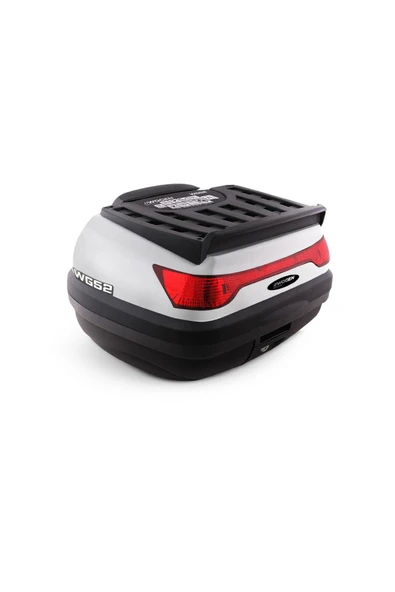 ÇELİKMOTO WOGEN MOT.ÇANTA 52L PREMIUM BEYAZ (SIRTLIKLI) #1402 004
