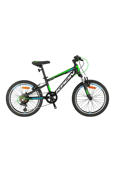 Kron XC75 - 20" MTB - 11 - 7 VİTES - V.B - MAT SİYAH - BEYAZ/YEŞİL/MAVİ - 1