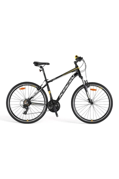 Kron Tx 100 - 28" Trekking - 18 21 Vites [pabuç Frenli Modeldir] — Siyah-sarı/haki