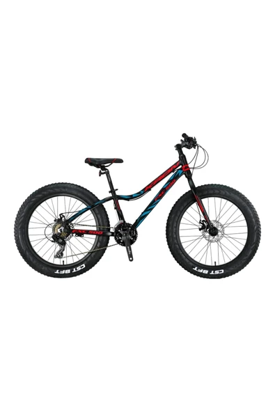 Kron FXC 500 - 20" MTB - 11" - 21 Vites - M.DISC - Mat Siyah-Kırmızı/Mavi ürün görseli 1