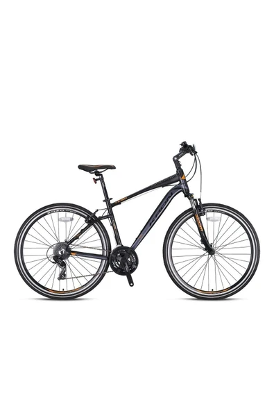 Kron Tx 150 - 28" Trekking - 16' - 24 Vites - [pabuç Frenli Modeldir] - Mat Siyah-turuncu/füme