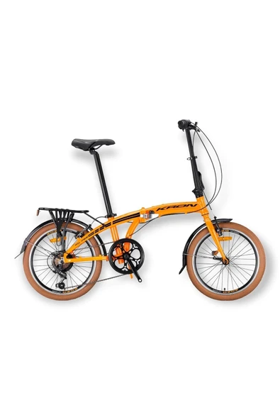 Kron Fd 750 - 20'' Mtb - 7 Vites - [pabuç Frenli] - Sarı-beyaz/siyah (ÇELİKBAGAJ/PVC ÇAMURLUK) - 1