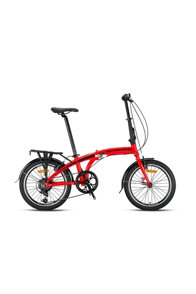 Kron Fd 750 - 20'' Mtb - 7 Vites - [pabuç Frenli] - Kırmızı-siyah (ÇELİKBAGAJ/PVC ÇAMURLUK)