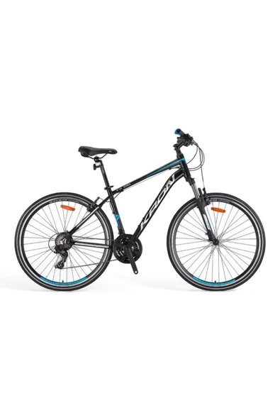 Kron Tx 100 - 28" Trekking - 20 21 Vites [hidrolik Diskli Modeldir] — Mavi-turuncu/siyah - 1