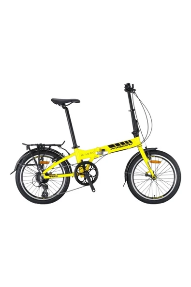 Kron Fd 3000 - 20'' Mtb - 8 Vites - [pabuç Frenli Modeldir] - Sarı-siyah (ALM BAGAJ/PVC ÇAMURLUK)