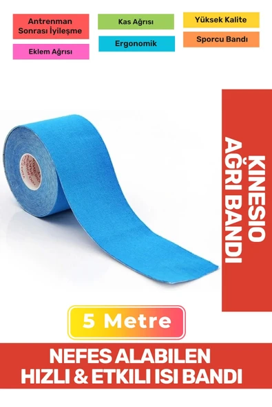 Hızlı Etkili Büyük Boy Kas Eklem Bel Bacak Kol Boyun Sırt Omuz Karın Kalça Ağrı Isı Bandı 5cmx5m