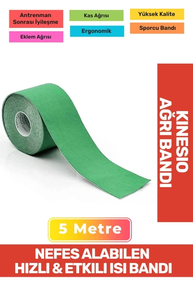 Hızlı Etkili Büyük Boy Kas Eklem Bel Bacak Kol Boyun Sırt Omuz Karın Kalça Ağrı Isı Bandı 5cmx5m