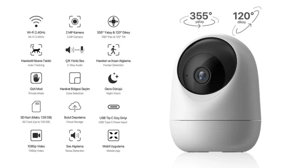 XENON X7205 FHD GECE GORUSLU GUVENLIK KAMERASI - 2