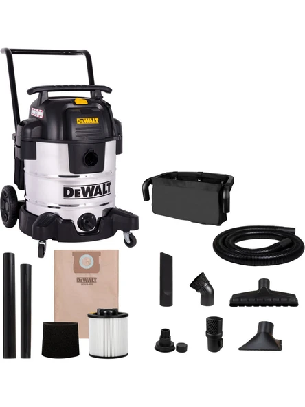 Dewalt DXV50S 1300W 50LT Paslanmaz Islak ve Kuru Elektrikli Süpürge - 2