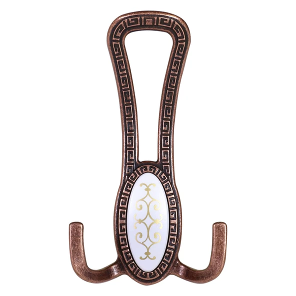 Metal Portmanto Vestiyer Duvar Dolap Elbise Mobilya Kapı Askısı Askılığı Askılık Antik Bakır 4 Adet - Resim 5