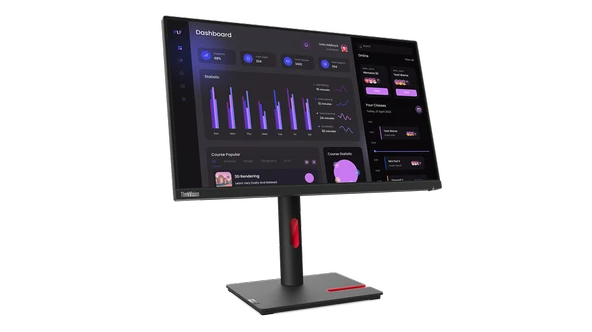23.8 LENOVO T24i-30 63CFMATXTK IPS FHD 4MS 60HZ HDMI+DP+VGA VESA PİVOT - 2