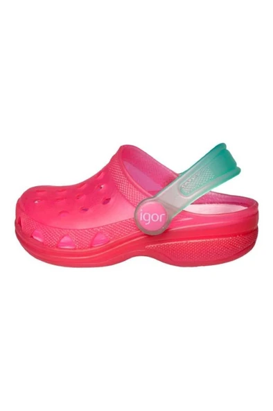 İgor S10116-046 POPPY Kız Çocuk Terlik Fuşya Mint 22-34 - Resim 2