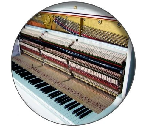 Piyano Konsol Duvar Hofhaimer Fildişi Beyazı HUP123IV - 10