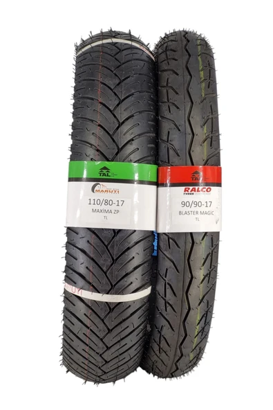 MARUTİ TYRES MOTOR LASTİK 110/80-17 VE 90/90-17 TL (TUBELESS - DUBLEKS) TAKIM - Resim 2