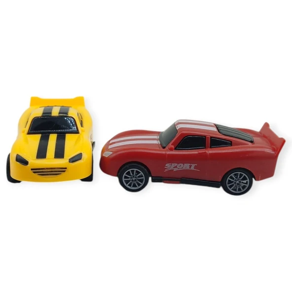 Çek Bırak Nascar Arabası 10.5 Cm - BP-035-SARI/KIRMIZI - 2