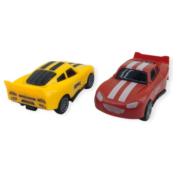 Çek Bırak Nascar Arabası 10.5 Cm - BP-035-SARI/KIRMIZI - 3
