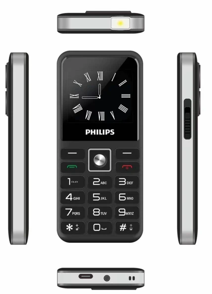 Philips 200Tuşlu Cep Telefonu (2 Yıl Türkiye Distribütör Garantili)