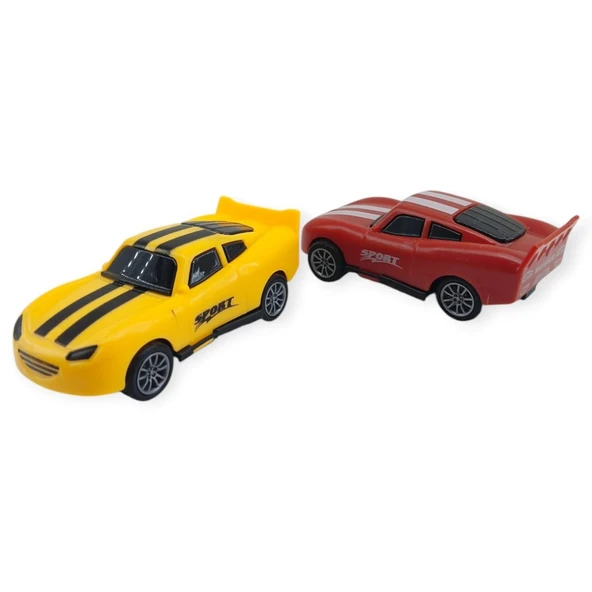 Çek Bırak Nascar Arabası 10.5 Cm - BP-035-SARI/KIRMIZI - 4