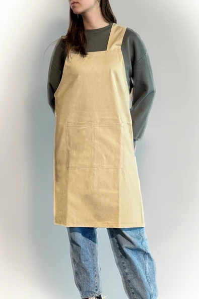 Terra Atölye Önlüğü - Bej ürün görseli