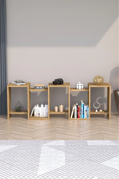 Zero Dekoratif Kitaplık Çam - 4