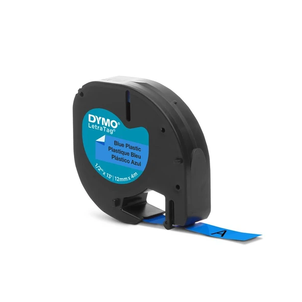 Dymo S0721650 LetraTag Plastik Şerit ( 12 mm X 4 mt ) , Mavi (59426) 91205 - 2