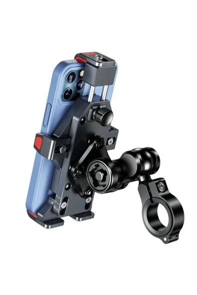 Nukrotech M23 Titreşim Modüllü Motosiklet Telefon Tutucu - 3