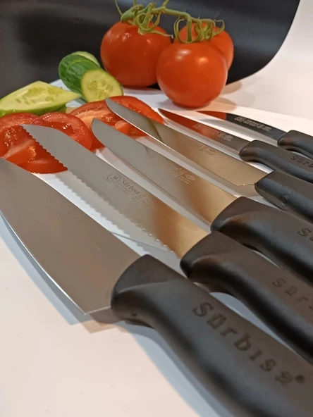 Sürbisa Sürmene Sürbısa 61170 / 202 Şef Bıçak Seti Siyah - 3