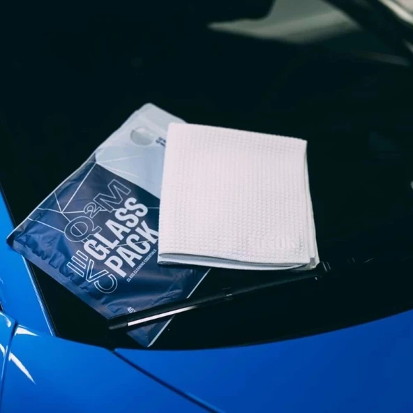 GYEON Q²M GlassPack EVO Cam Yüzey Temizlik ve Silme Mikrofiber Bezi Seti 2'lü Paket 40x40 cm - 3